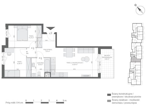 Plan 3 pok. 60m²