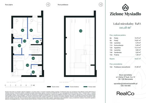 Plan 5 pok. 110m²