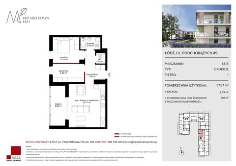 Plan 3 pok. 58m²
