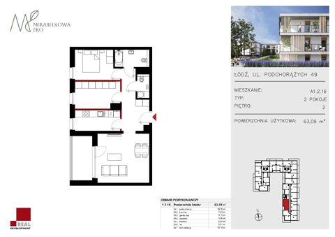 Plan 3 pok. 63m²