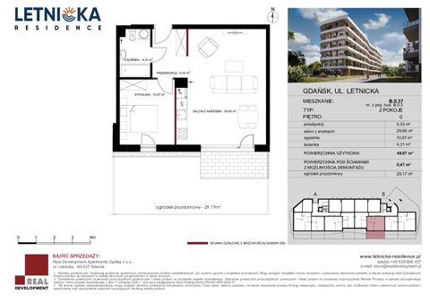 Plan 2 pok. 50m²