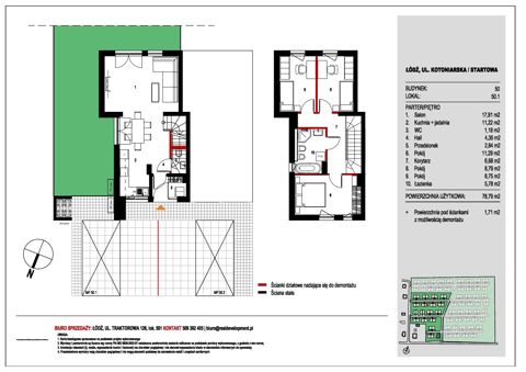 Plan 4 pok. 80m²