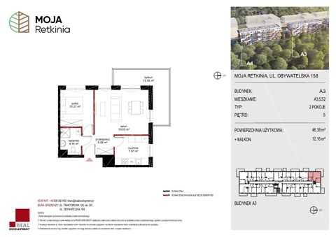 Plan 2 pok. 46m²