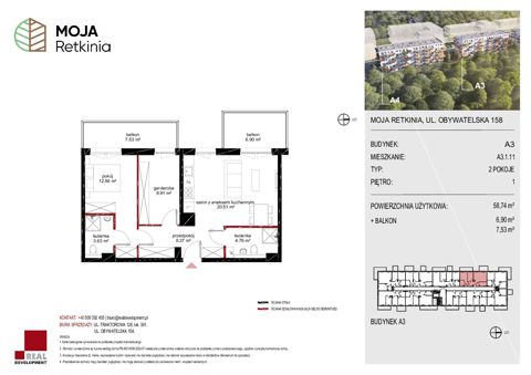 Plan 3 pok. 59m²