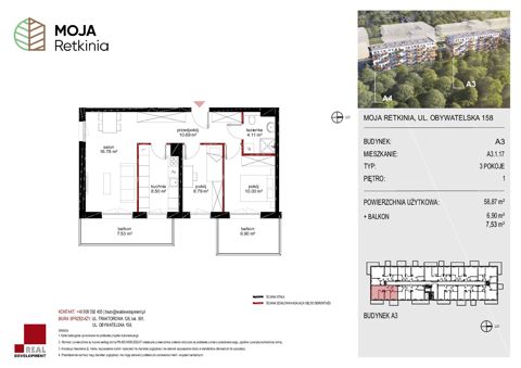 Plan 3 pok. 59m²