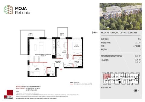 Plan 4 pok. 68m²