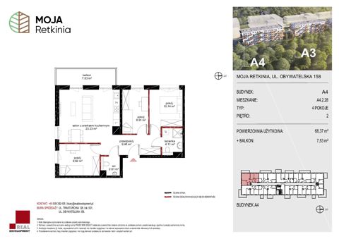Plan 4 pok. 68m²