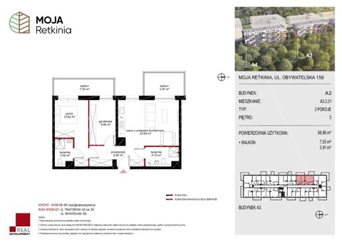 Plan 3 pok. 59m²