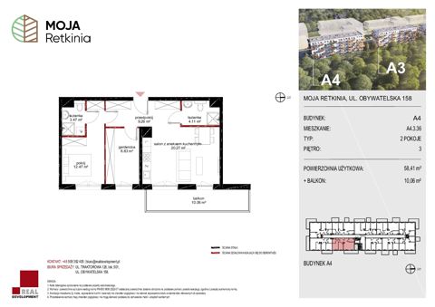 Plan 3 pok. 58m²