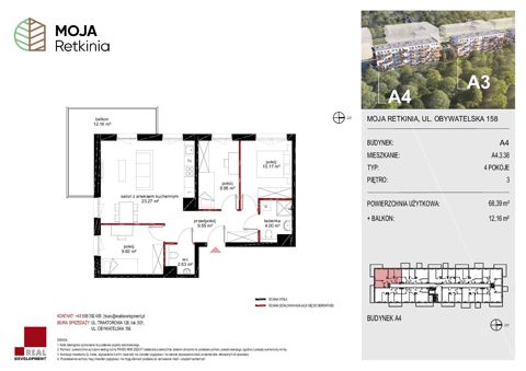 Plan 4 pok. 68m²