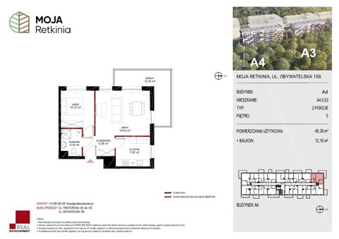 Plan 2 pok. 46m²