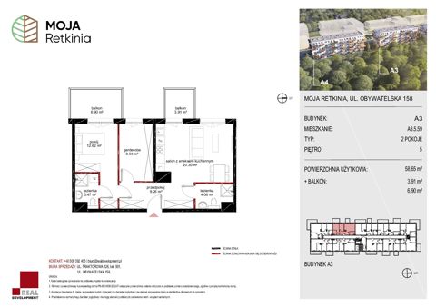Plan 3 pok. 59m²