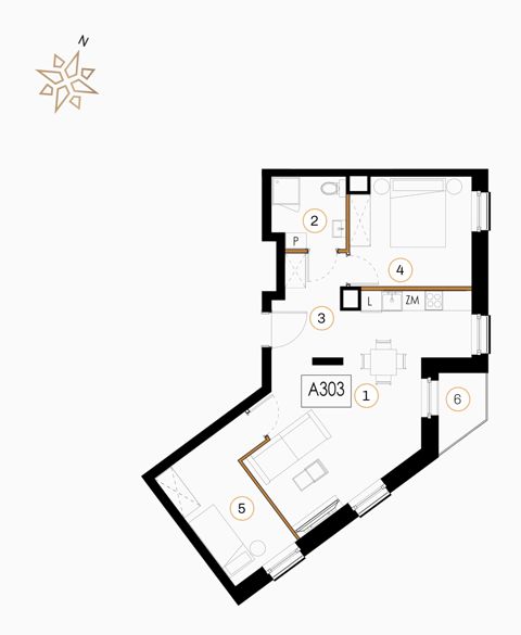 Plan 3 pok. 59m²