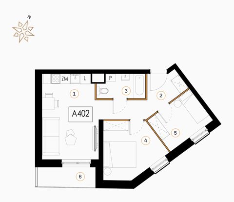 Plan 3 pok. 50m²