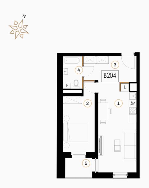 Plan 2 pok. 49m²