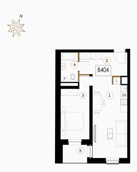 Plan 2 pok. 49m²