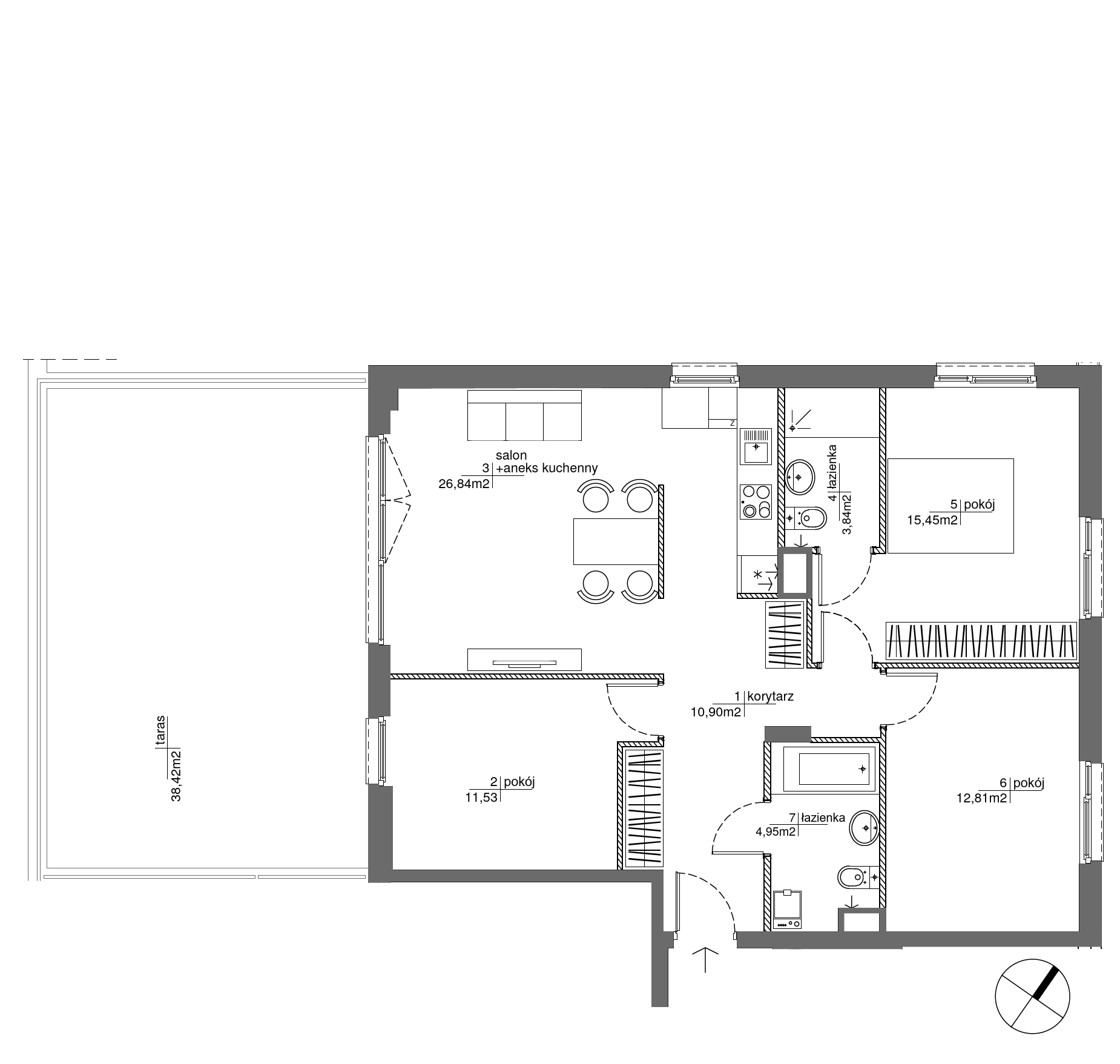 Plan 4 pok. 86m²