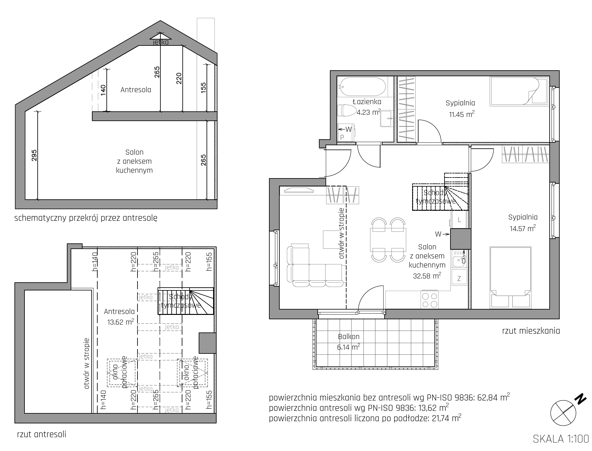 Plan 4 pok. 76m²