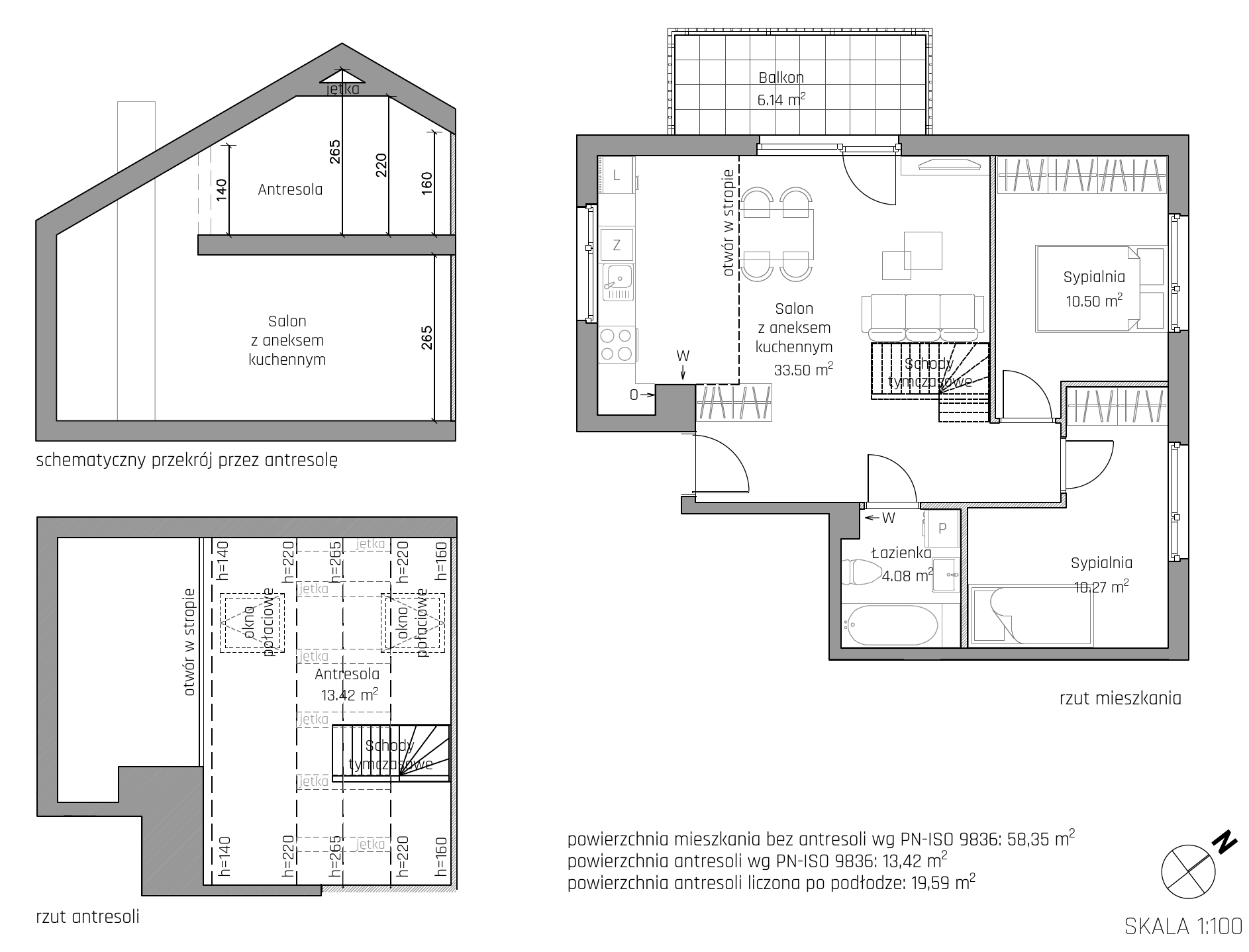 Plan 4 pok. 72m²