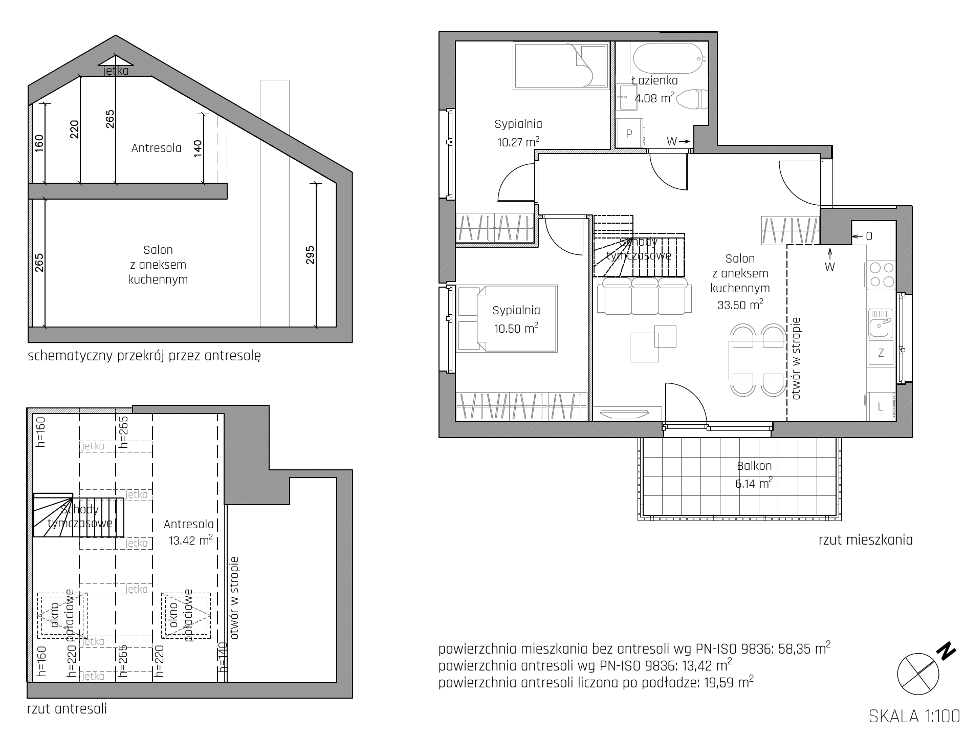 Plan 4 pok. 72m²