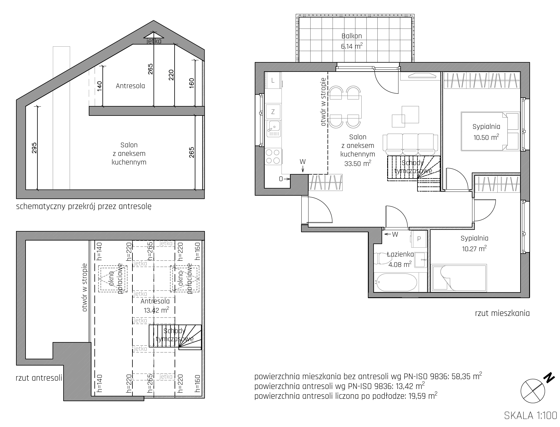 Plan 4 pok. 72m²