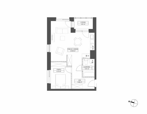 Plan 2 pok. 48m²