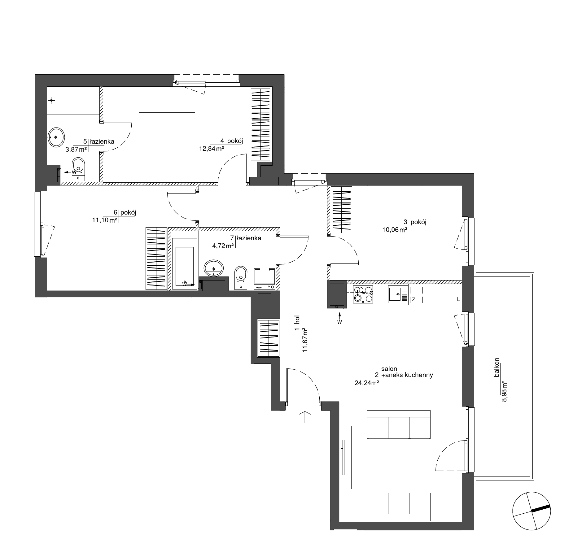 Plan 4 pok. 79m²