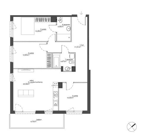 Plan 4 pok. 87m²