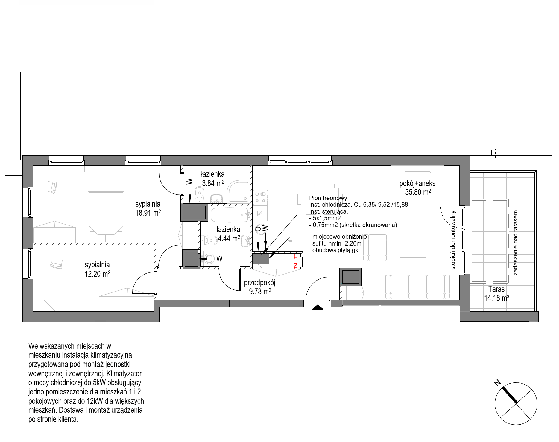 Plan 3 pok. 85m²
