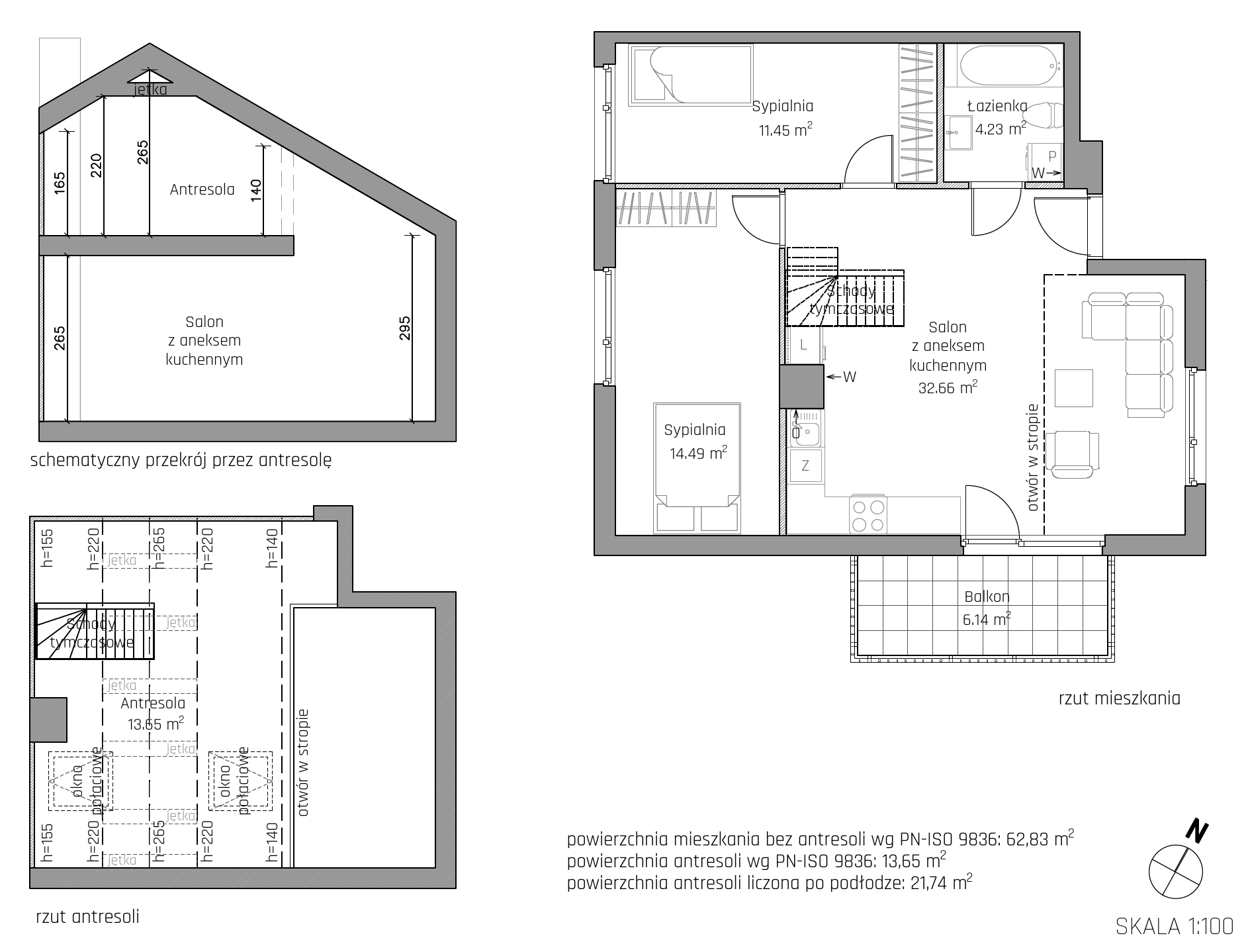 Plan 4 pok. 76m²