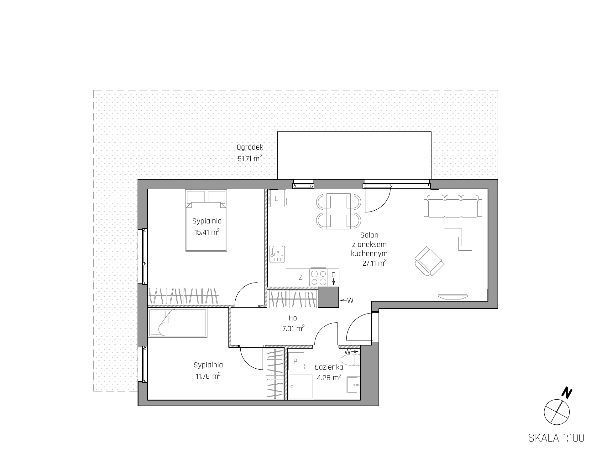 Plan 3 pok. 66m²
