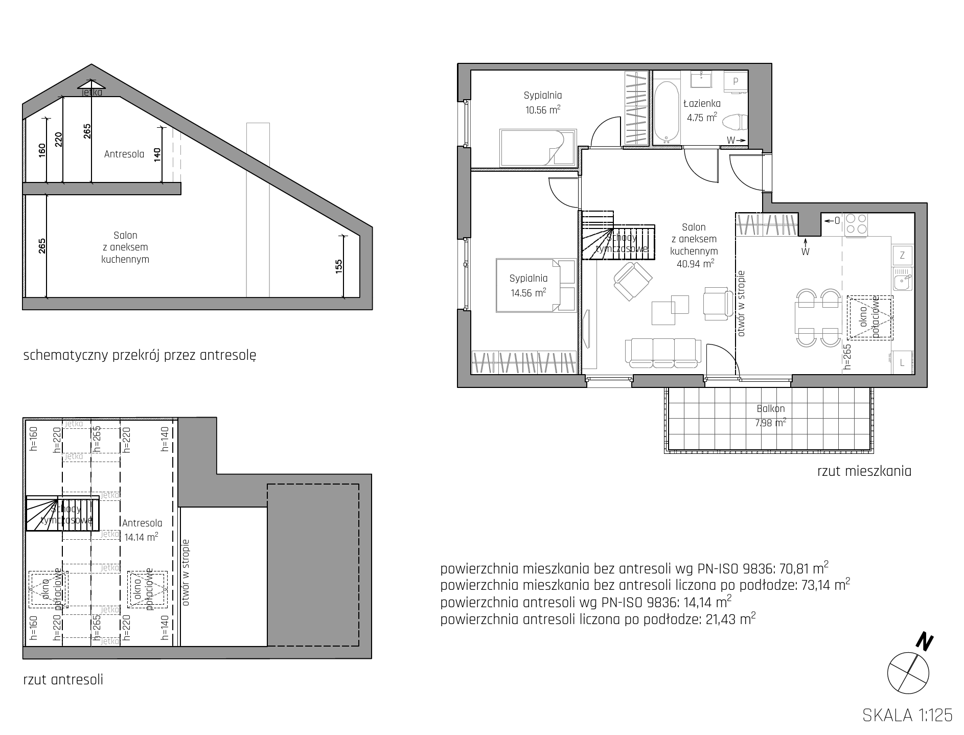 Plan 4 pok. 85m²