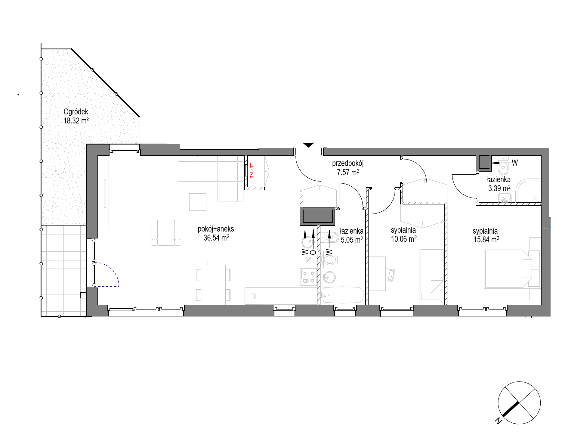 Plan 3 pok. 78m²