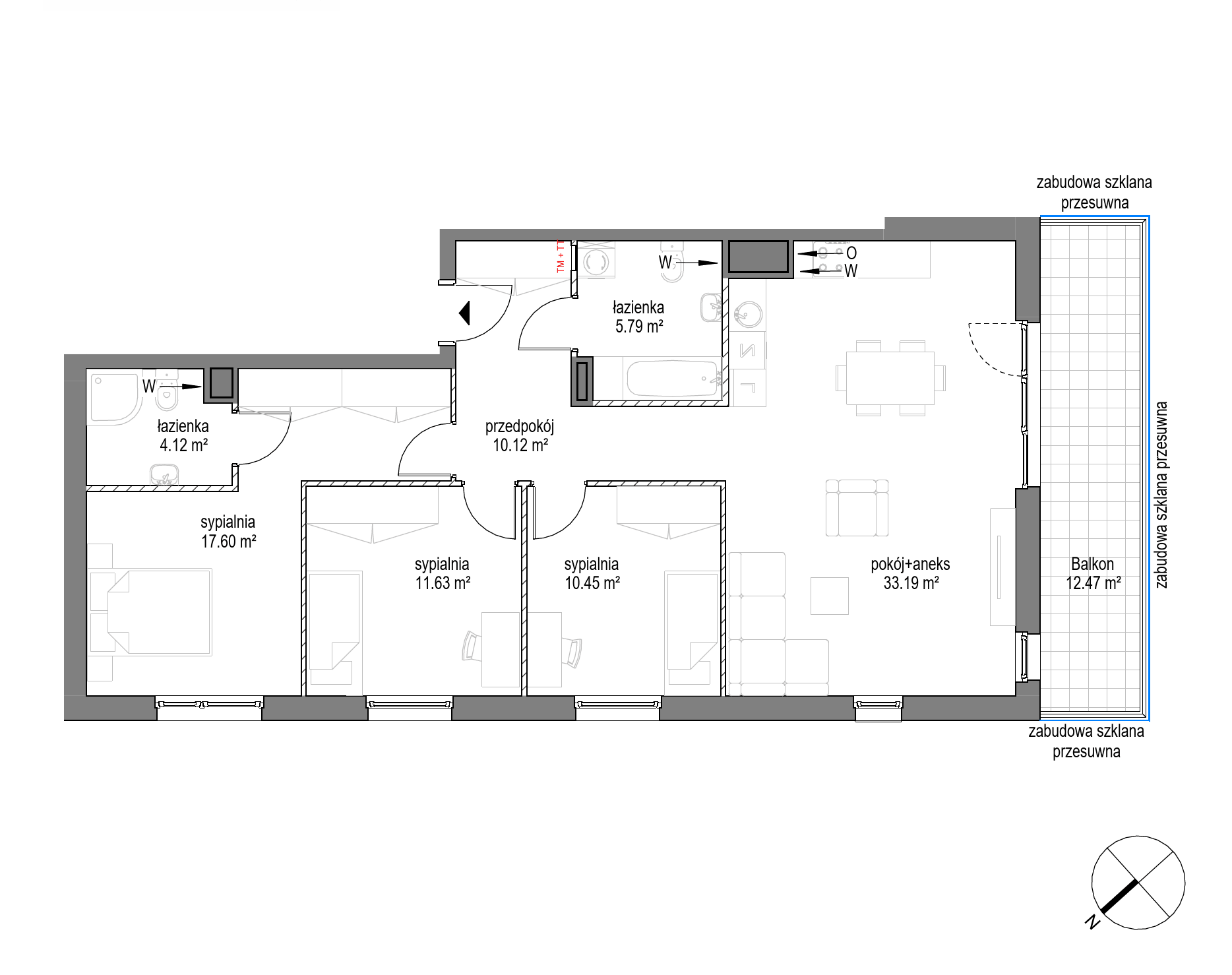 Plan 4 pok. 93m²