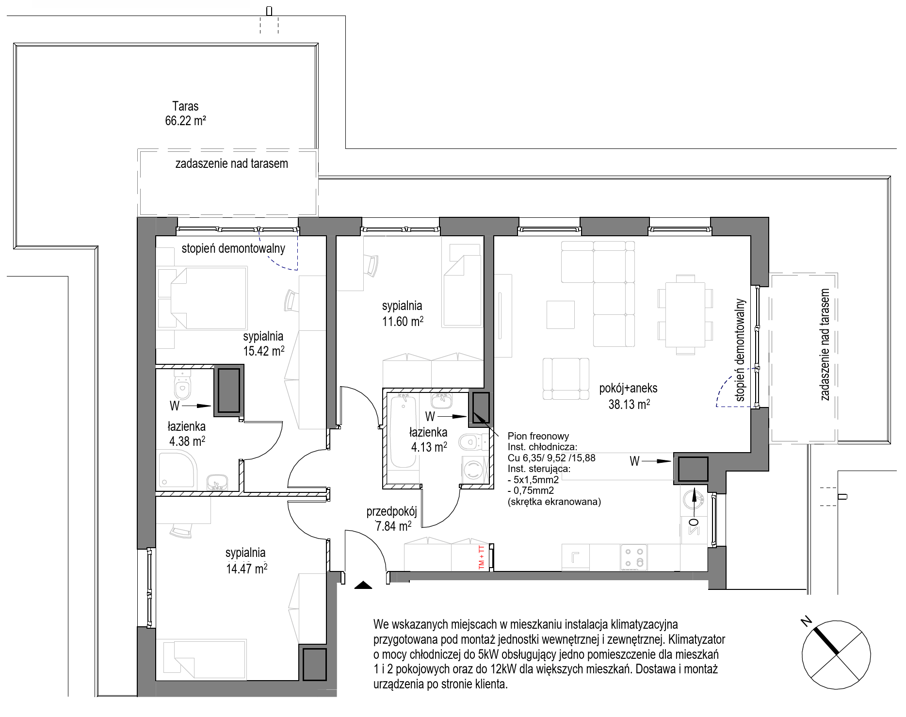 Plan 4 pok. 96m²