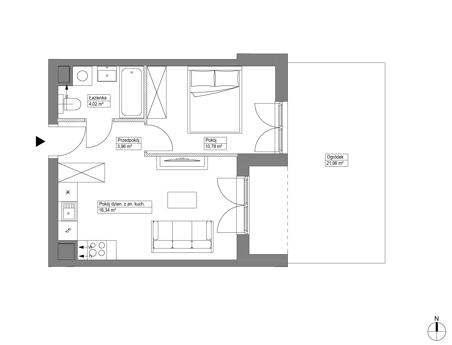 Plan 2 pok. 35m²