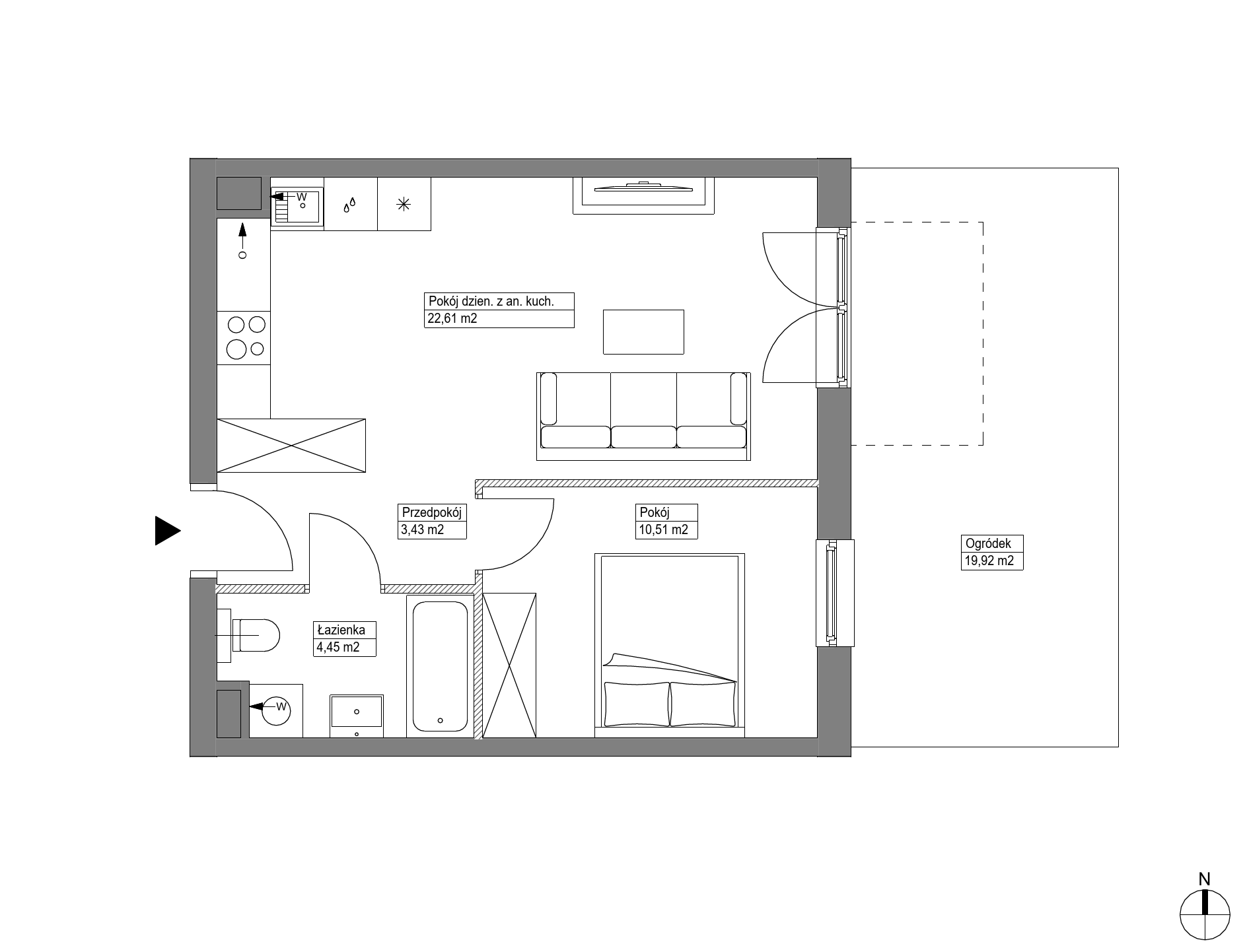 Plan 2 pok. 41m²