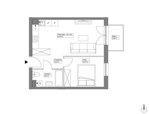 Plan 2 pok. 41m²