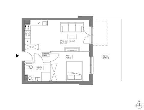 Plan 2 pok. 41m²