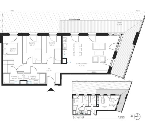 Plan 4 pok. 86m²