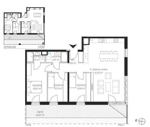 Plan 4 pok. 92m²