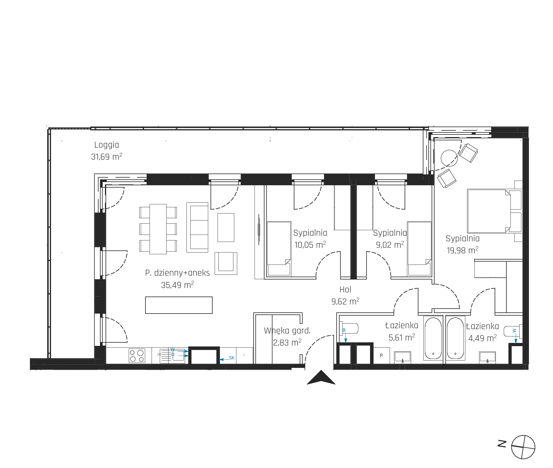 Plan 4 pok. 97m²