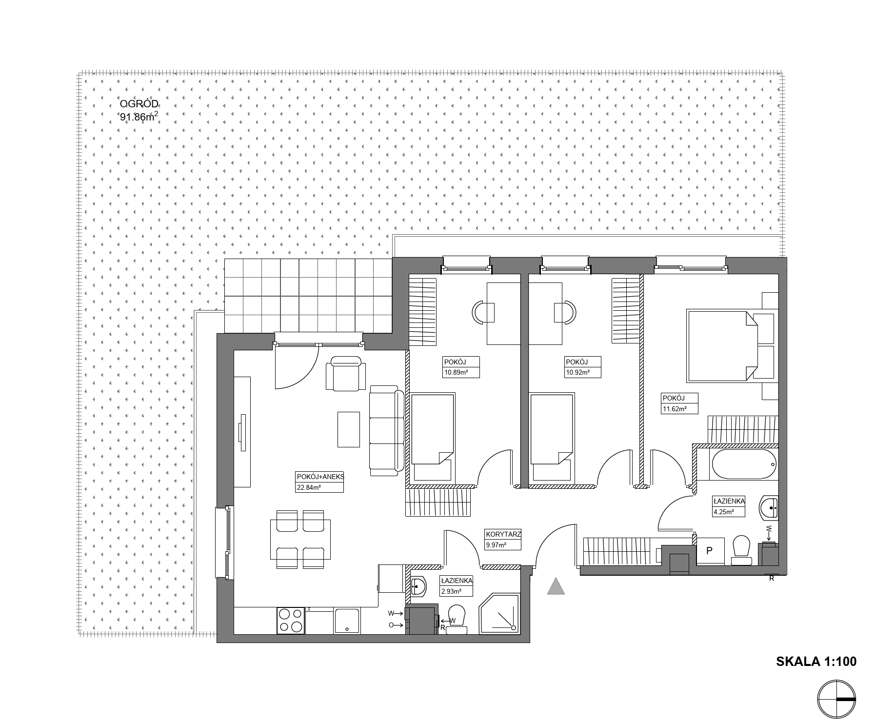 Plan 4 pok. 73m²