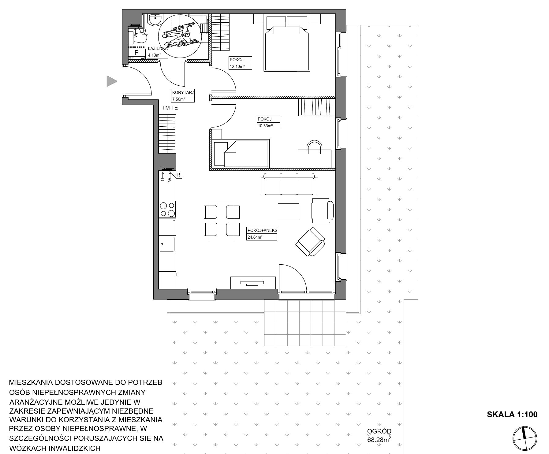 Plan 3 pok. 59m²