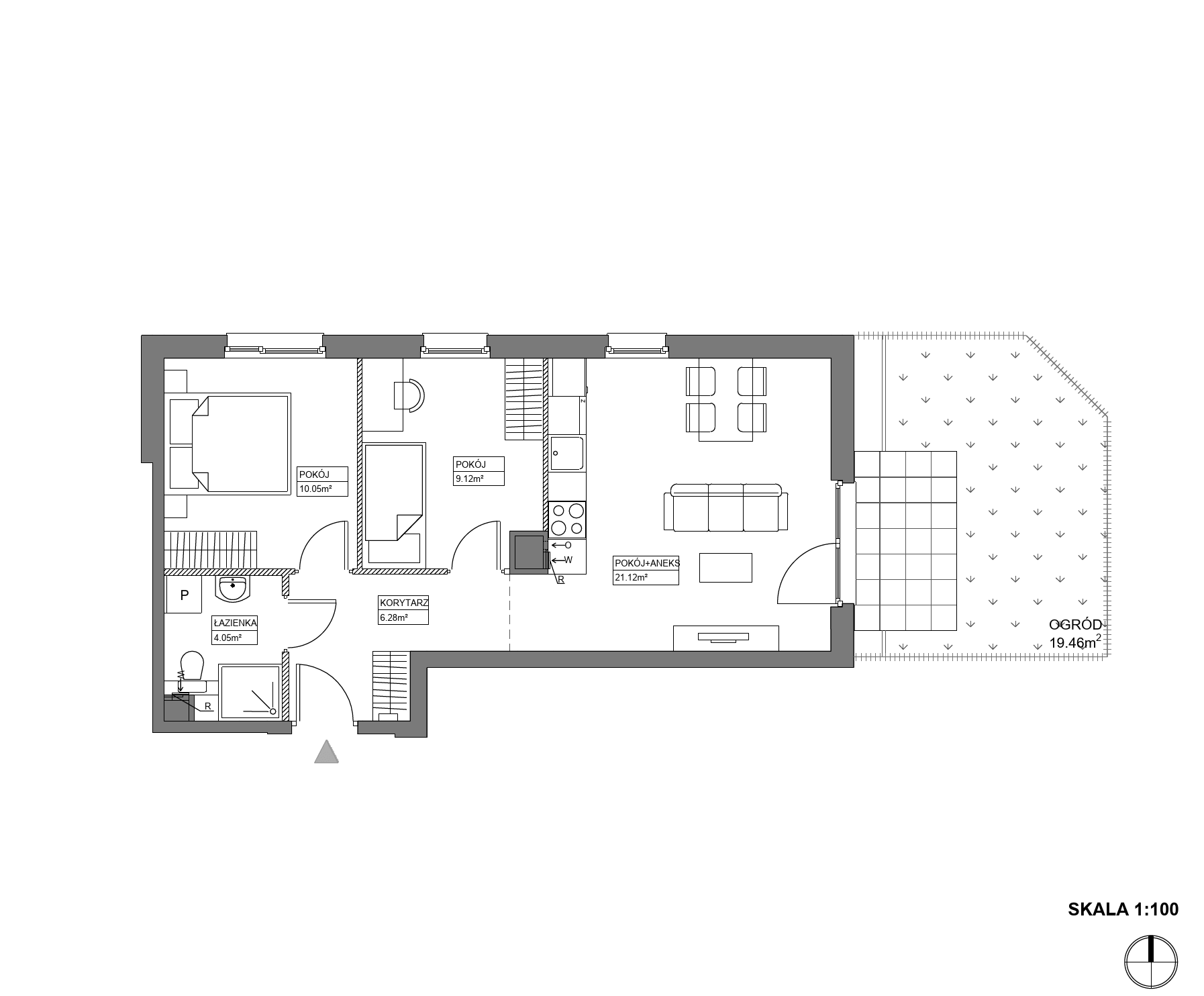Plan 3 pok. 51m²