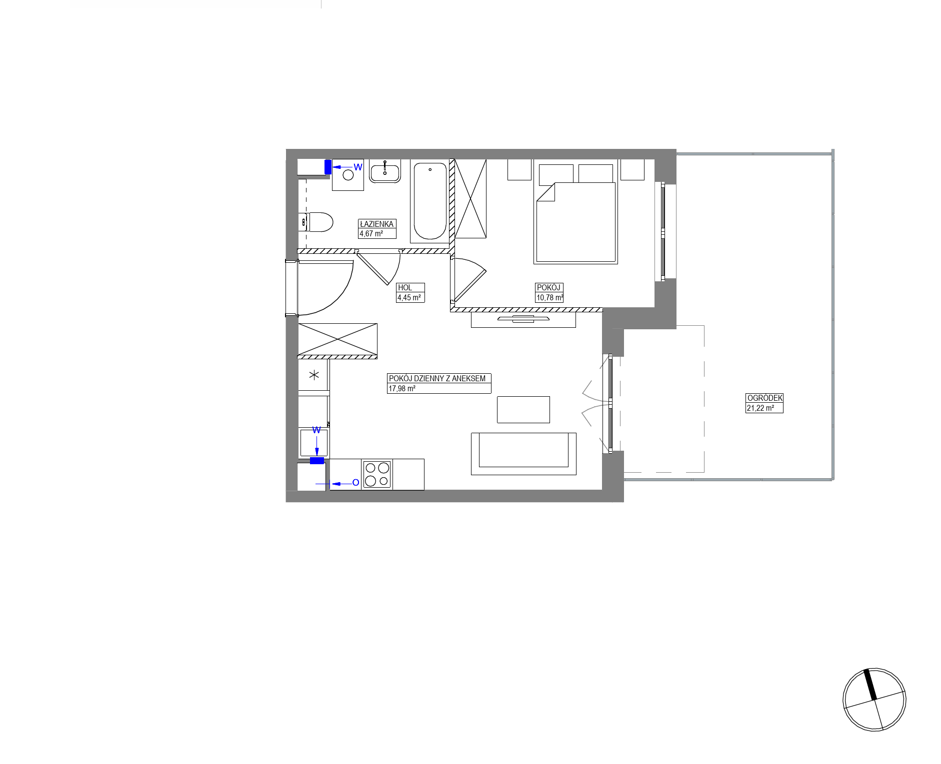 Plan 2 pok. 38m²