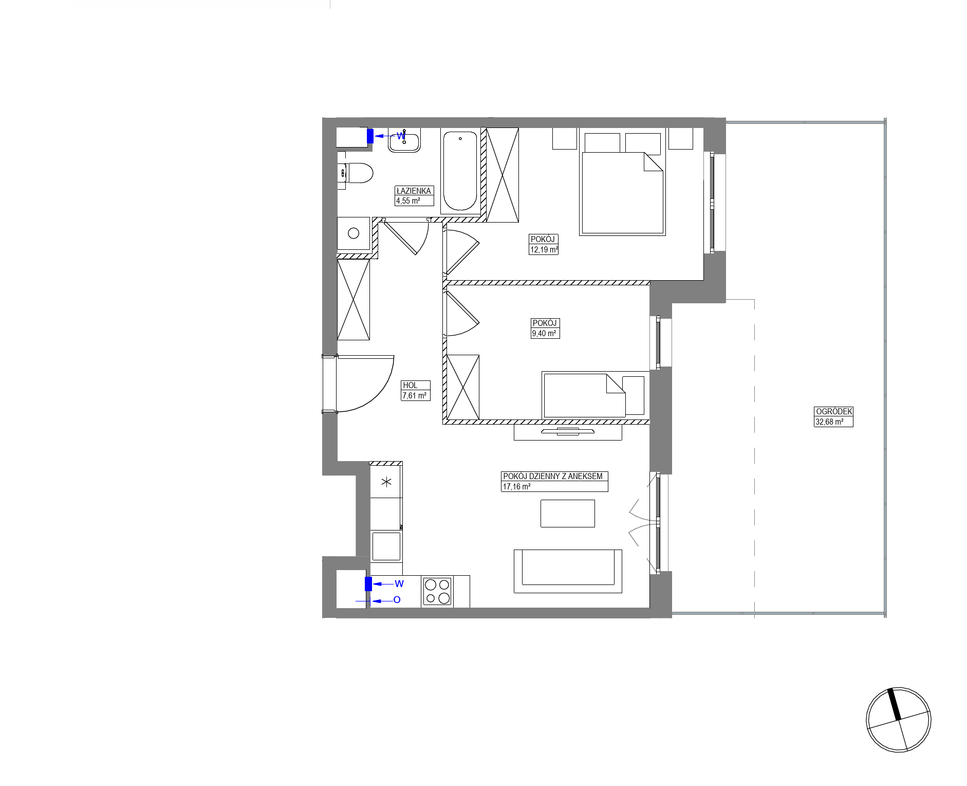 Plan 3 pok. 51m²