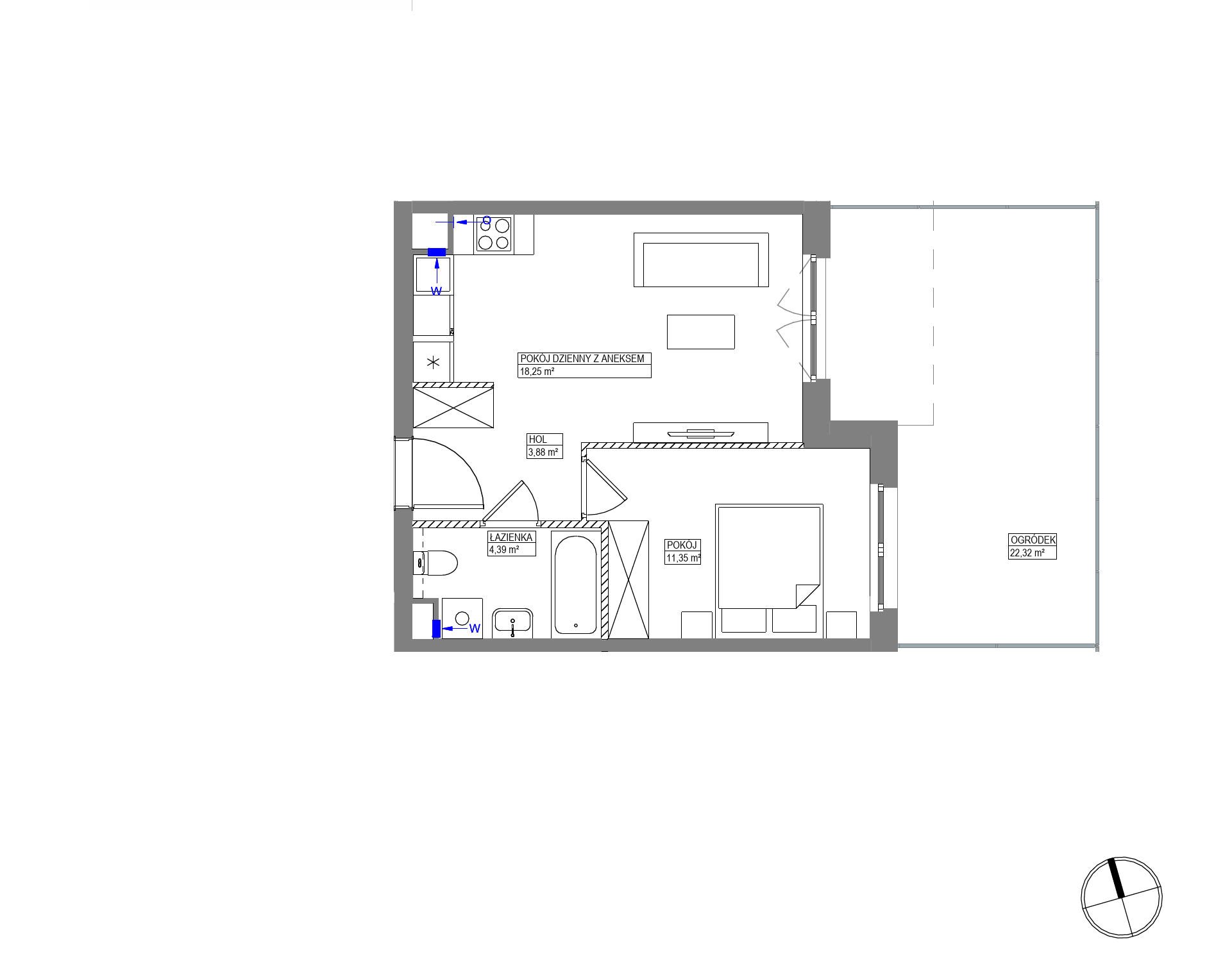 Plan 2 pok. 38m²