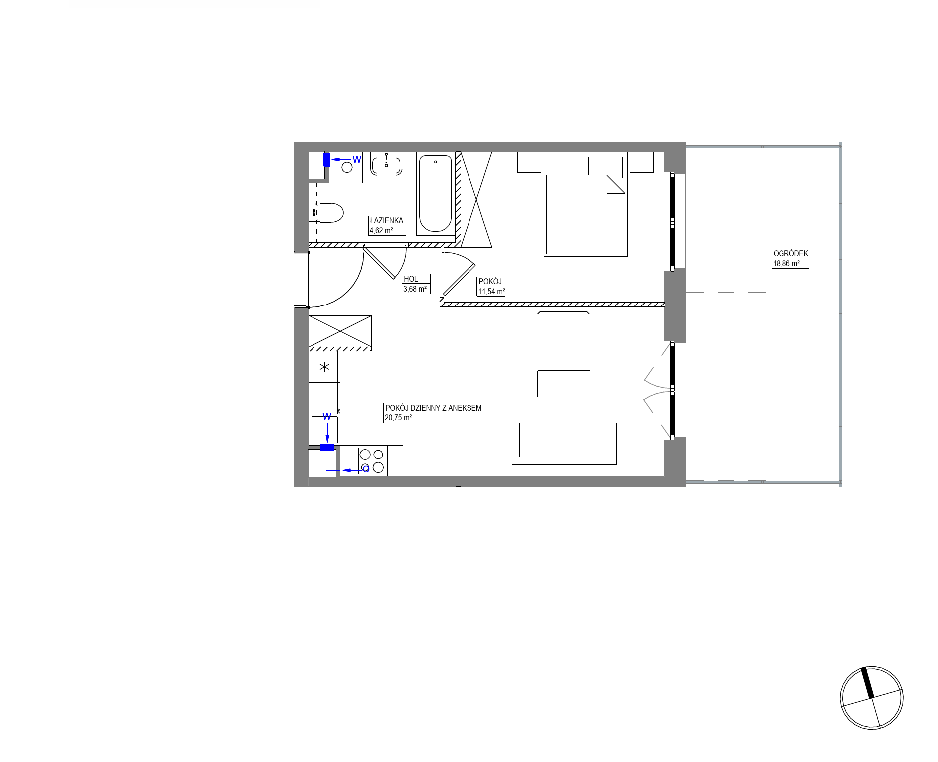 Plan 2 pok. 41m²