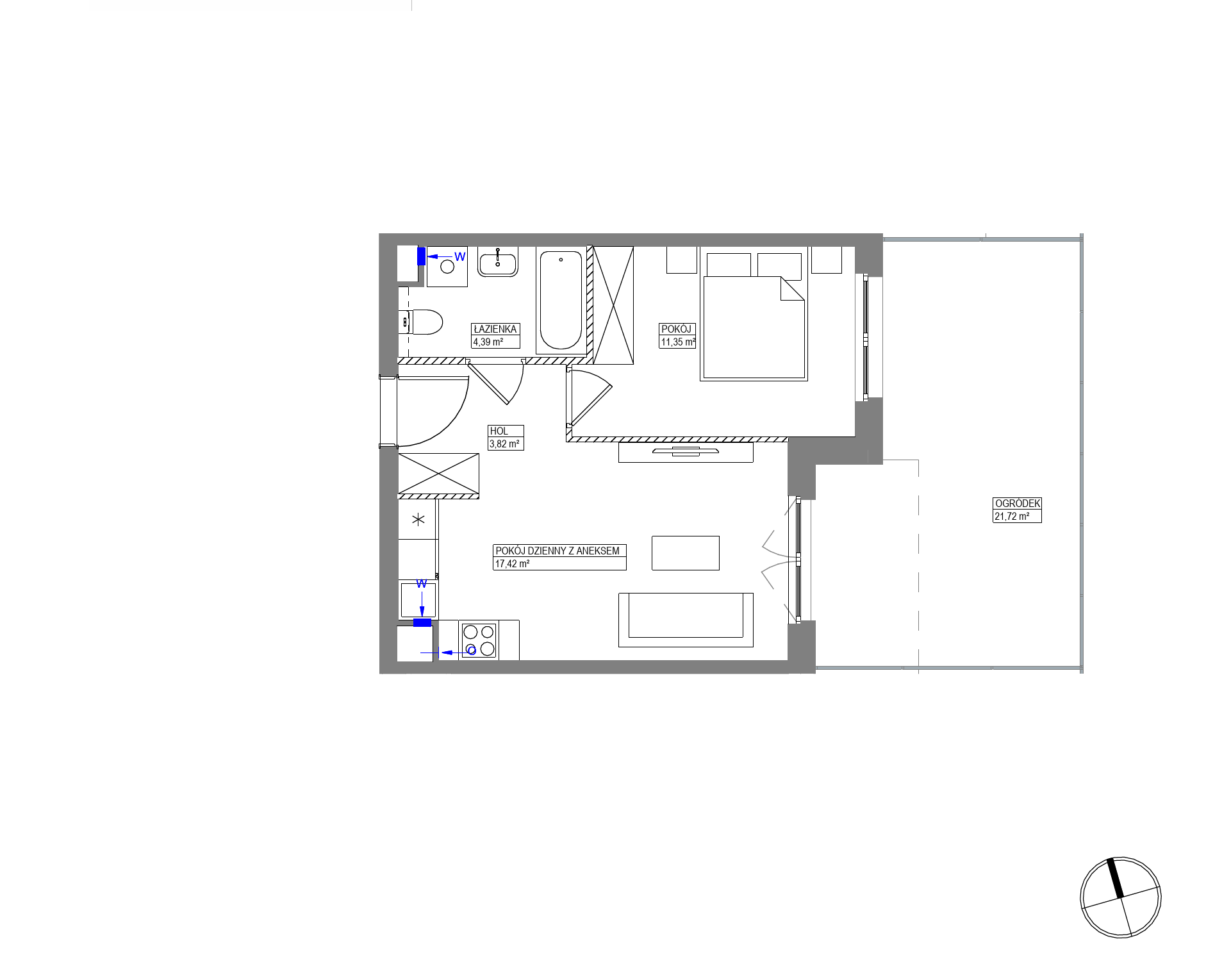 Plan 2 pok. 37m²